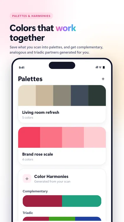 ColorScan palette generator